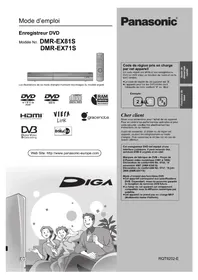 Notice PANASONIC DMREX71S Enregistreur DVD