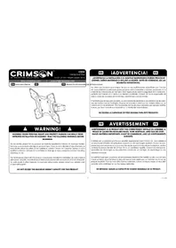 Notice Crimson C55V Support écran plat