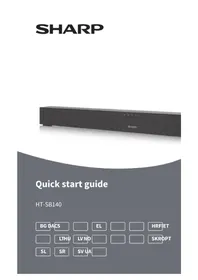 Notice SHARP HTSB140 Аудио док-станция