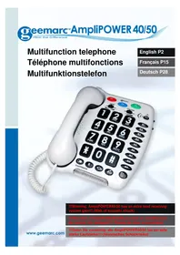 Notice GEEMARC AMPLIPOWER 50 Téléphone