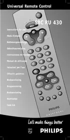 PHILIPS SBC RU 430 - Controle remoto
