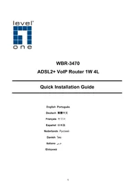 Notice LEVELONE WBR3470A Routeur