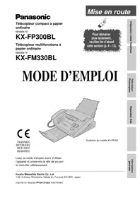 Notice PANASONIC KXFP300BL Télécopieur