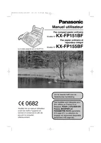 Notice PANASONIC KXFP155BF Télécopieur
