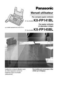 Notice PANASONIC KXFP145BL Télécopieur