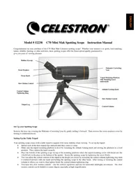 Notice CELESTRON C70 MINI MAK Jumelles