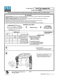 Notice Pro Series BULLET BOX 63150 Coffre de toit