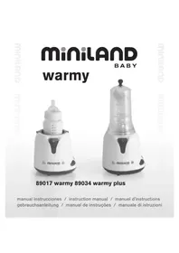Notice Miniland 89034 WARMY PLUS Scalda biberon