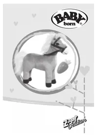 Notice BABY born HORSE Jouet peluche