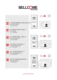 Notice Bellcome KIT.VPA.2FR02.BLB Interphone