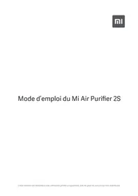 Notice Xiaomi MI AIR PURIFIER 2S Purificateur d'air