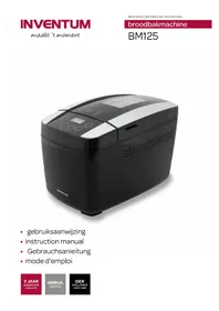 Notice INVENTUM BM125 Machine à pain