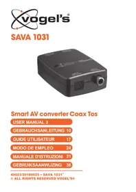 Notice VOGELS SAVA 1031 Convertisseur audio/vidéo