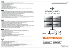 Notice Newstar NMD335D4BLACK Moniteur