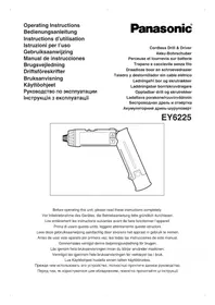 Notice PANASONIC EY6225 Schrauber