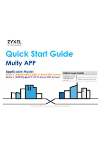 Notice ZYXEL AC2100 TRIBAND WIFI SYSTEM Point d'accès