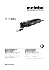 Notice METABO MT 400 QUICK Outils multifonctions