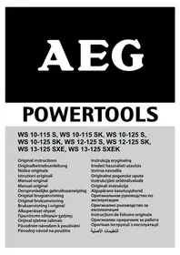 Notice AEG WS 12125 SK Vermaler