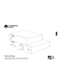 Notice CAMBRIDGE DUO Recepteur