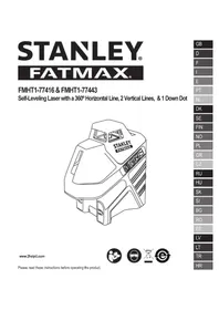Notice STANLEY FMHT177416 Λέιζερ επίπεδο
