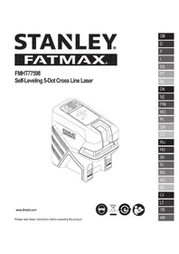 Notice STANLEY FMHT775981 Λέιζερ επίπεδο