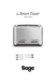 Notice SAGE THE SMART TOAST BTA825 Toaster