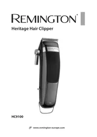 Notice REMINGTON HERITAGE HC9100 Tondeuse