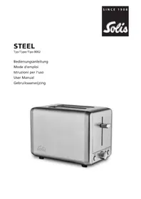 Notice Solis TOASTER STEEL 8002 Grille pain