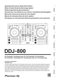 Notice PIONEER DDJ800 Equipement DJ
