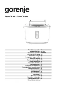 Notice GORENJE T800ORAW Toaster