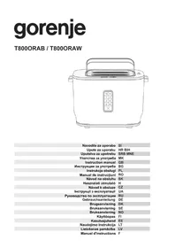Notice GORENJE T800ORAB Toaster