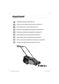 Notice Pattfield PEARM 36 LI Tondeuse à gazon