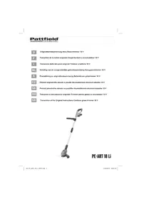 Notice Pattfield PEART 18 LI Tagliaerba