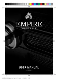 Notice GPO EMPIRE Platenspeler