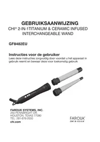 Notice CHI 2IN1 CERAMIC & TITANIUM GF8482EU Fer a boucler