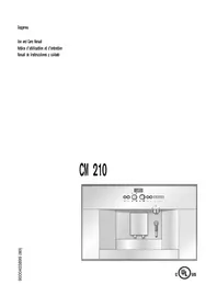 Notice GAGGENAU CM210710 Machine à café