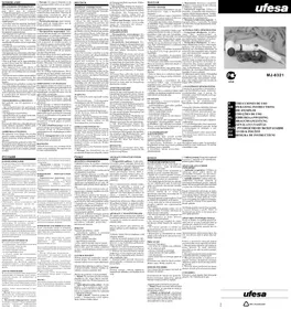 Notice UFESA MJ8321 Appareil de massage