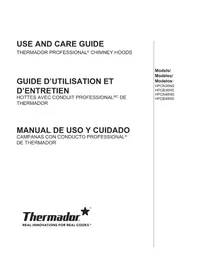 Notice THERMADOR HPCB48NS Hotte aspirante