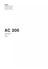 Notice GAGGENAU AC200180 Hotte