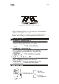Notice Hori TACTICAL ASSAULT COMMANDER PRO V2 Contrôleur