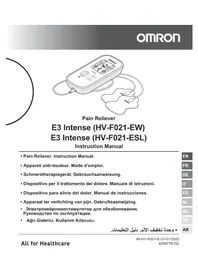 Notice OMRON E3 INTENSE Équipement de fitness