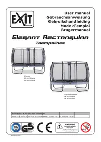 Notice EXIT ELEGANT ECONOMY 214 X 366 CM Trampoline