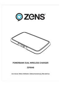 Notice Zens DUO WIRELESS CHARGER ZEPB04B Batterie portable