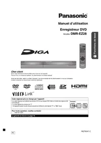Notice PANASONIC DMREZ28 Enregistreur DVD