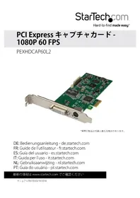 Notice StarTech.com PEXHDCAP60L2 オーディオ/ビデオコンバーター