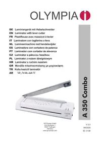 Notice OLYMPIA A 350 COMBO Machine à laminer