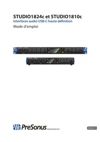 Notice PRESONUS STUDIO 1810C Système hifi