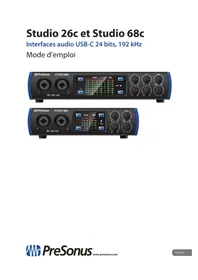 Notice PRESONUS STUDIO 68C Système hifi