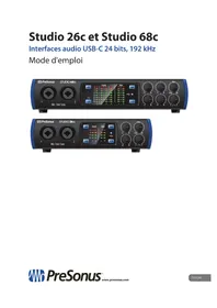Notice PRESONUS STUDIO 26C Equipement DJ