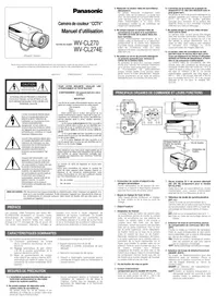 PANASONIC WVCL270 - Caméra de surveillance